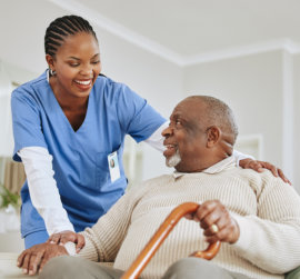 Caregiver Smiling at Home